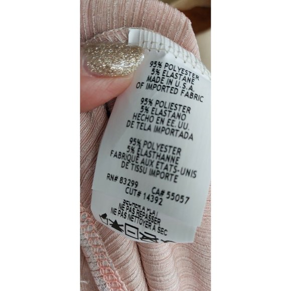 VTG Women's Duo Top size M Pink Silver Made in USA - Picture 7 of 7